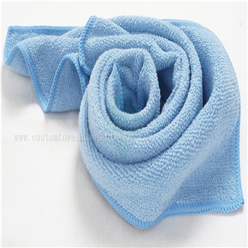 China bulk quick dry terry cloth towel Supplier Custom Blue Fast Dry Promotional Home Dusting Towels Gift Manufacturer for American USA